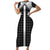 Aloha Hawaii Cowboys Paniolo Family Matching Short Sleeve Bodycon Dress and Hawaiian Shirt Black Palaka - Polynesian Pride