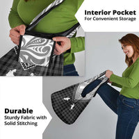 Aloha Hawaii Cowboys Paniolo Grocery Bag Black Palaka - Polynesian Pride