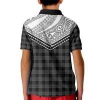 Aloha Hawaii Cowboys Paniolo Kid Polo Shirt Black Palaka - Polynesian Pride