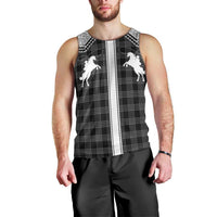 Aloha Hawaii Cowboys Paniolo Men Tank Top Black Palaka - Polynesian Pride