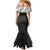 Aloha Hawaii Cowboys Paniolo Mermaid Dress Black Palaka - Polynesian Pride