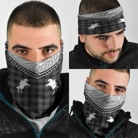 Aloha Hawaii Cowboys Paniolo Neck Gaiter Black Palaka - Polynesian Pride