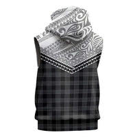 Aloha Hawaii Cowboys Paniolo Sleeveless Zip Hoodie Black Palaka - Polynesian Pride