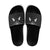 Aloha Hawaii Cowboys Paniolo Slide Sandals Black Palaka - Polynesian Pride