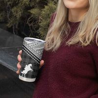 Aloha Hawaii Cowboys Paniolo Tumbler Cup Black Palaka - Polynesian Pride