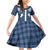 Aloha Hawaii Cowboys Paniolo Family Matching Off Shoulder Short Dress and Hawaiian Shirt Navy Blue Palaka - Polynesian Pride