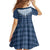 Aloha Hawaii Cowboys Paniolo Family Matching Short Sleeve Bodycon Dress and Hawaiian Shirt Navy Blue Palaka - Polynesian Pride