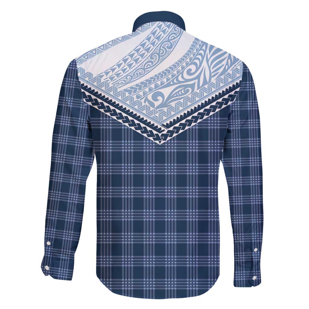 Aloha Hawaii Cowboys Paniolo Family Matching Tank Maxi Dress and Hawaiian Shirt Navy Blue Palaka - Polynesian Pride