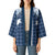 Aloha Hawaii Cowboys Paniolo Kimono Navy Blue Palaka - Polynesian Pride
