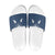 Aloha Hawaii Cowboys Paniolo Slide Sandals Navy Blue Palaka - Polynesian Pride