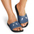 Aloha Hawaii Cowboys Paniolo Slide Sandals Navy Blue Palaka - Polynesian Pride
