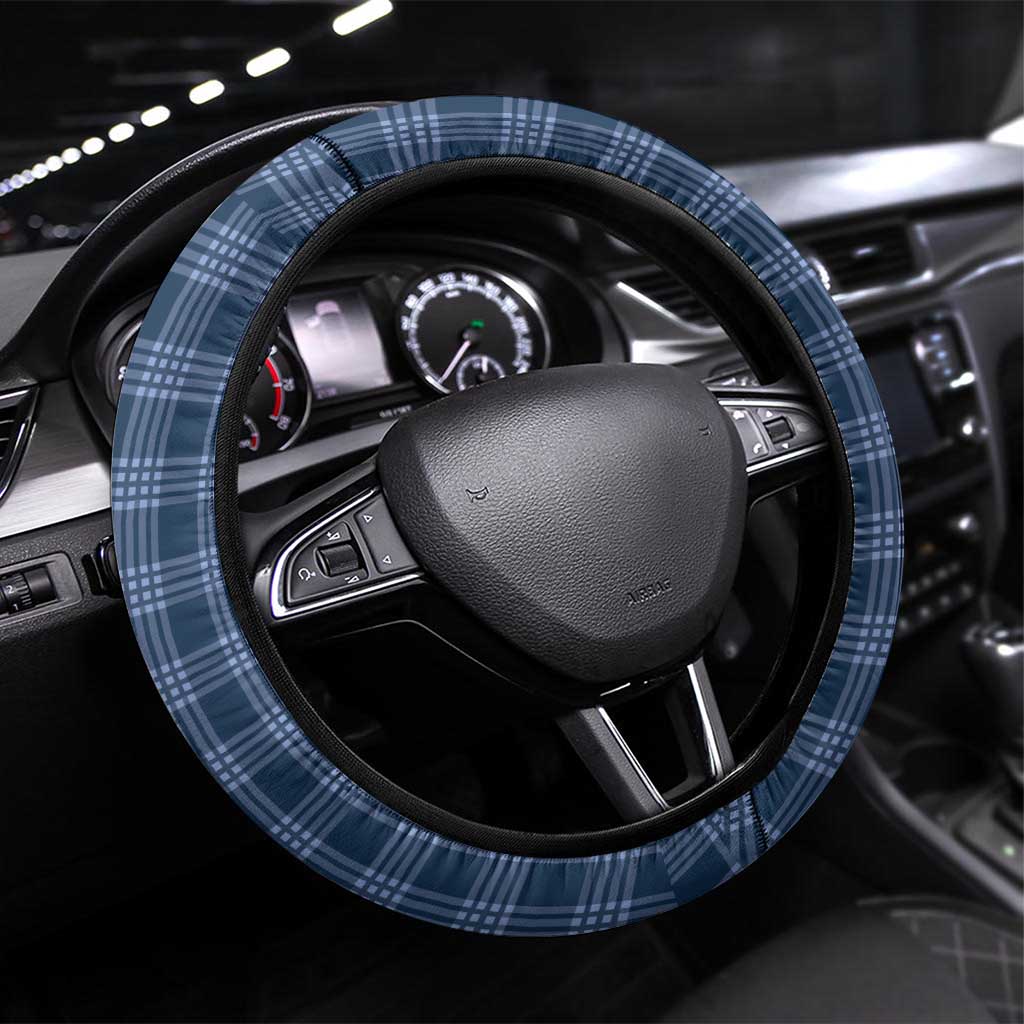 Aloha Hawaii Cowboys Paniolo Steering Wheel Cover Navy Blue Palaka - Polynesian Pride