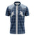 Aloha Hawaii Cowboys Paniolo Zipper Polo Shirt Navy Blue Palaka - Polynesian Pride