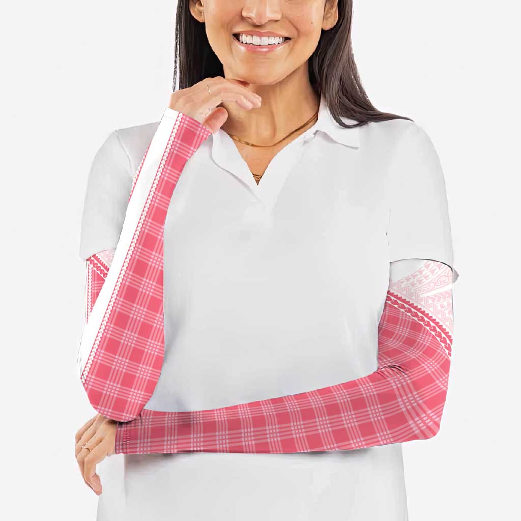 Aloha Hawaii Cowboys Paniolo Arm Sleeves Rose Palaka - Polynesian Pride