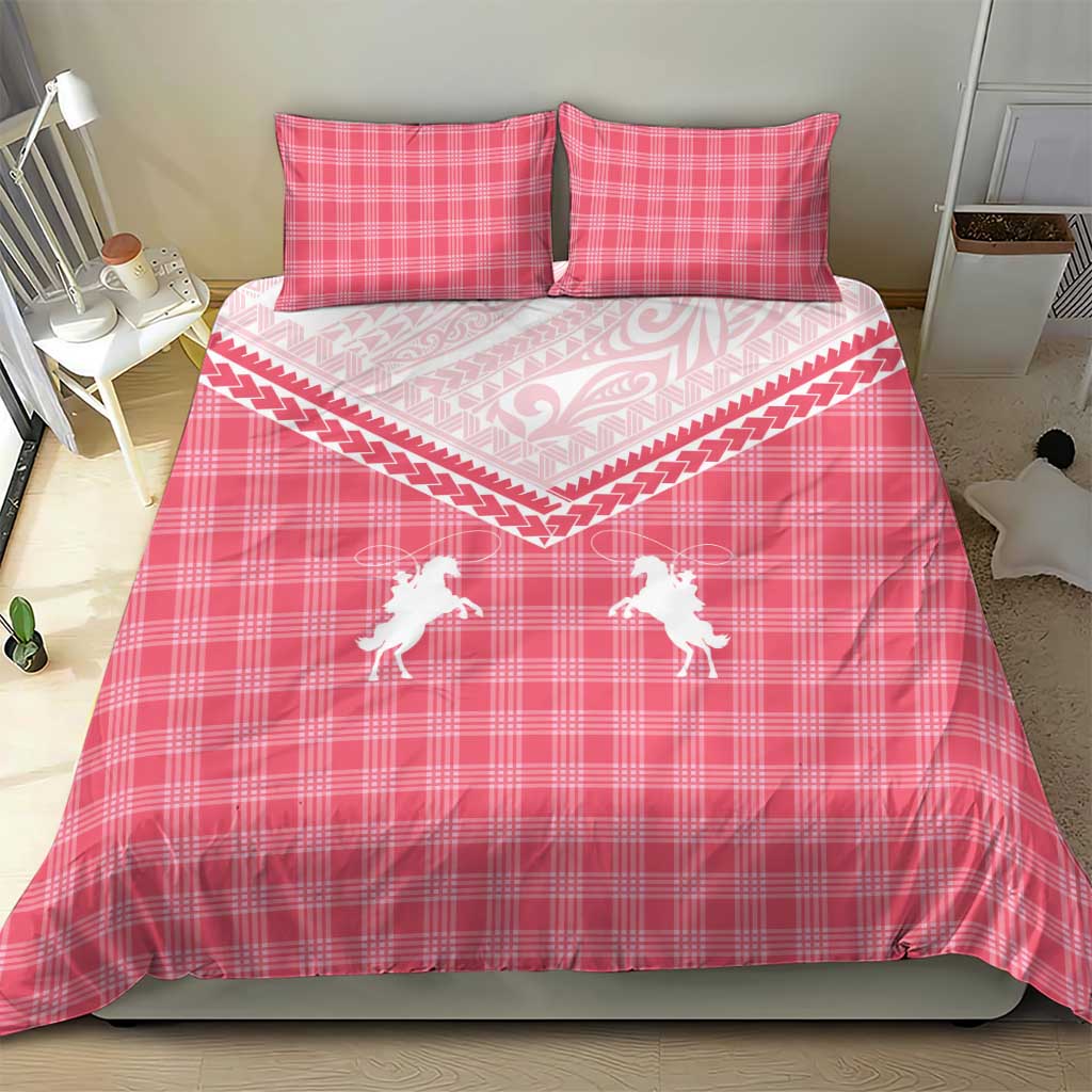 Aloha Hawaii Cowboys Paniolo Bedding Set Rose Palaka - Polynesian Pride