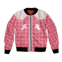 Aloha Hawaii Cowboys Paniolo Bomber Jacket Rose Palaka - Polynesian Pride