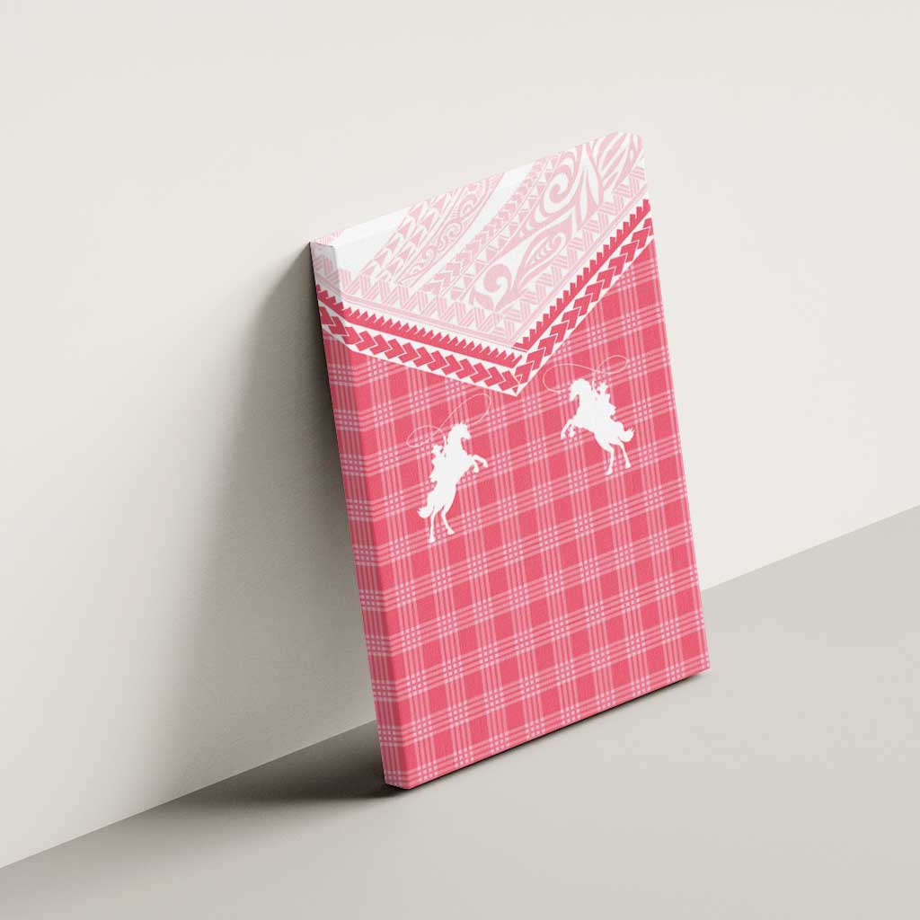 Aloha Hawaii Cowboys Paniolo Canvas Wall Art Rose Palaka - Polynesian Pride