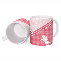 Aloha Hawaii Cowboys Paniolo Ceramic Mug Rose Palaka - Polynesian Pride
