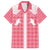 Aloha Hawaii Cowboys Paniolo Family Matching Off Shoulder Maxi Dress and Hawaiian Shirt Rose Palaka - Polynesian Pride
