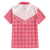 Aloha Hawaii Cowboys Paniolo Family Matching Off Shoulder Short Dress and Hawaiian Shirt Rose Palaka - Polynesian Pride