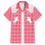 Aloha Hawaii Cowboys Paniolo Family Matching Short Sleeve Bodycon Dress and Hawaiian Shirt Rose Palaka - Polynesian Pride
