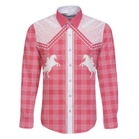 Aloha Hawaii Cowboys Paniolo Family Matching Summer Maxi Dress and Hawaiian Shirt Rose Palaka - Polynesian Pride