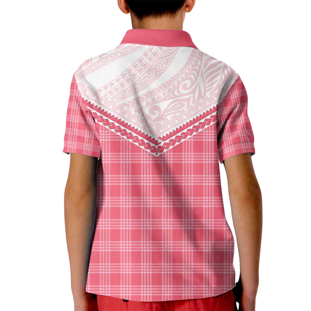 Aloha Hawaii Cowboys Paniolo Kid Polo Shirt Rose Palaka - Polynesian Pride