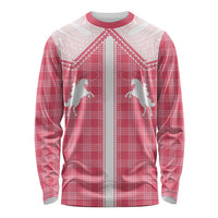 Aloha Hawaii Cowboys Paniolo Long Sleeve Shirt Rose Palaka - Polynesian Pride