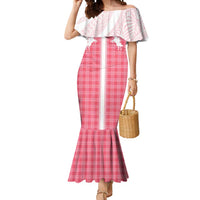 Aloha Hawaii Cowboys Paniolo Mermaid Dress Rose Palaka - Polynesian Pride