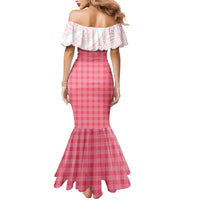Aloha Hawaii Cowboys Paniolo Mermaid Dress Rose Palaka - Polynesian Pride