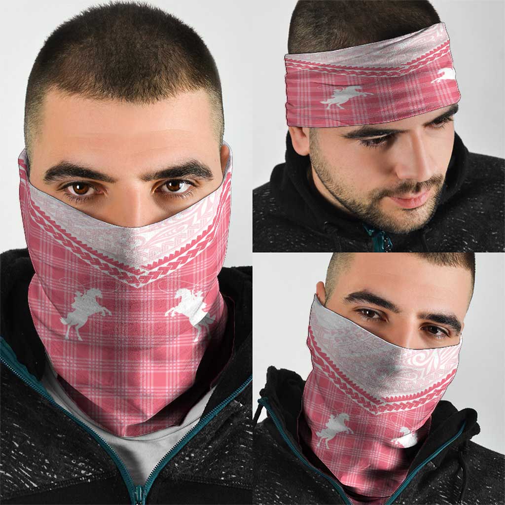 Aloha Hawaii Cowboys Paniolo Neck Gaiter Rose Palaka - Polynesian Pride