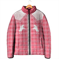 Aloha Hawaii Cowboys Paniolo Padded Jacket Rose Palaka - Polynesian Pride