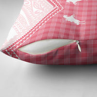 Aloha Hawaii Cowboys Paniolo Pillow Cover Rose Palaka - Polynesian Pride