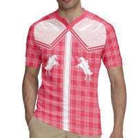 Aloha Hawaii Cowboys Paniolo Rugby Jersey Rose Palaka - Polynesian Pride