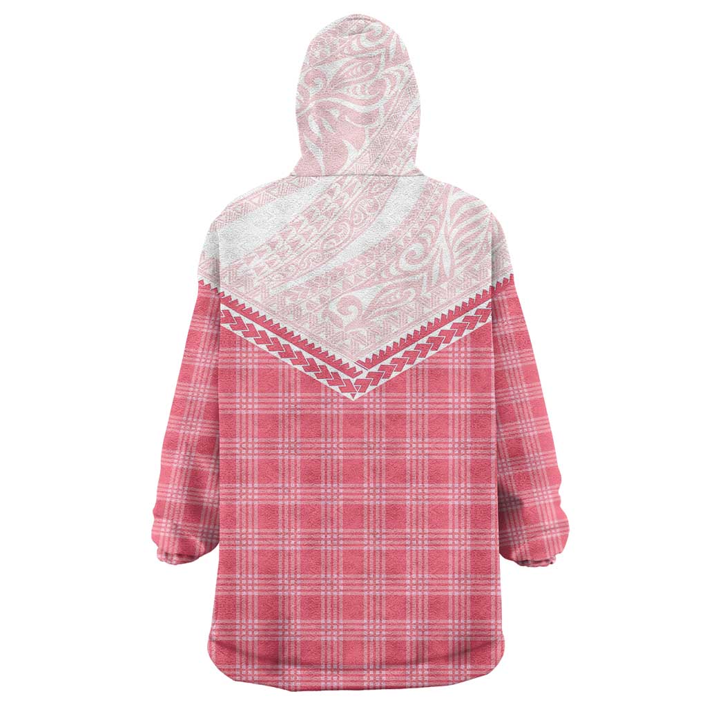 Aloha Hawaii Cowboys Paniolo Wearable Blanket Hoodie Rose Palaka - Polynesian Pride