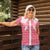 Aloha Hawaii Cowboys Paniolo Women Polo Shirt Rose Palaka - Polynesian Pride