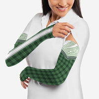 Aloha Hawaii Cowboys Paniolo Arm Sleeves Forest Green Palaka - Polynesian Pride