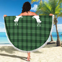 Aloha Hawaii Cowboys Paniolo Beach Blanket Forest Green Palaka - Polynesian Pride