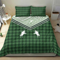 Aloha Hawaii Cowboys Paniolo Bedding Set Forest Green Palaka - Polynesian Pride
