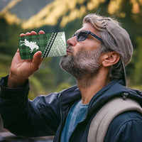 Aloha Hawaii Cowboys Paniolo 4 in 1 Can Cooler Tumbler Forest Green Palaka - Polynesian Pride