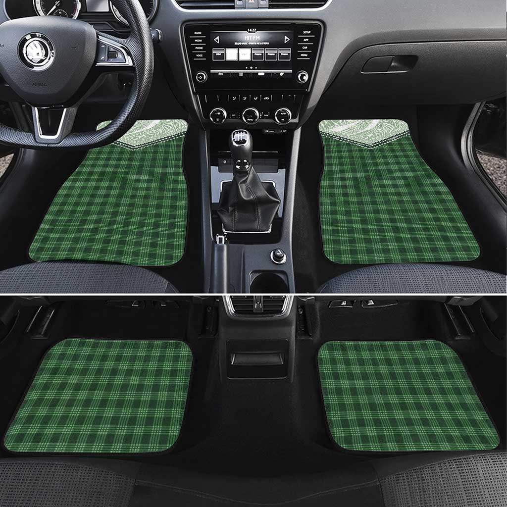 Aloha Hawaii Cowboys Paniolo Car Mats Forest Green Palaka - Polynesian Pride