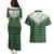 Aloha Hawaii Cowboys Paniolo Couples Matching Puletasi and Hawaiian Shirt Forest Green Palaka - Polynesian Pride