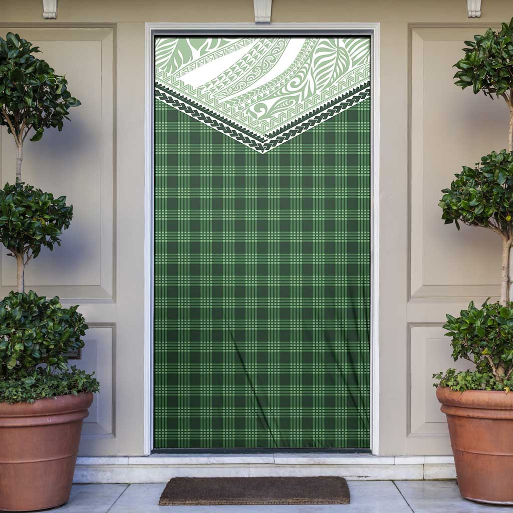 Aloha Hawaii Cowboys Paniolo Door Cover Forest Green Palaka - Polynesian Pride