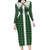 Aloha Hawaii Cowboys Paniolo Family Matching Long Sleeve Bodycon Dress and Hawaiian Shirt Forest Green Palaka - Polynesian Pride