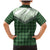 Aloha Hawaii Cowboys Paniolo Family Matching Mermaid Dress and Hawaiian Shirt Forest Green Palaka - Polynesian Pride