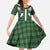 Aloha Hawaii Cowboys Paniolo Family Matching Off The Shoulder Long Sleeve Dress and Hawaiian Shirt Forest Green Palaka - Polynesian Pride