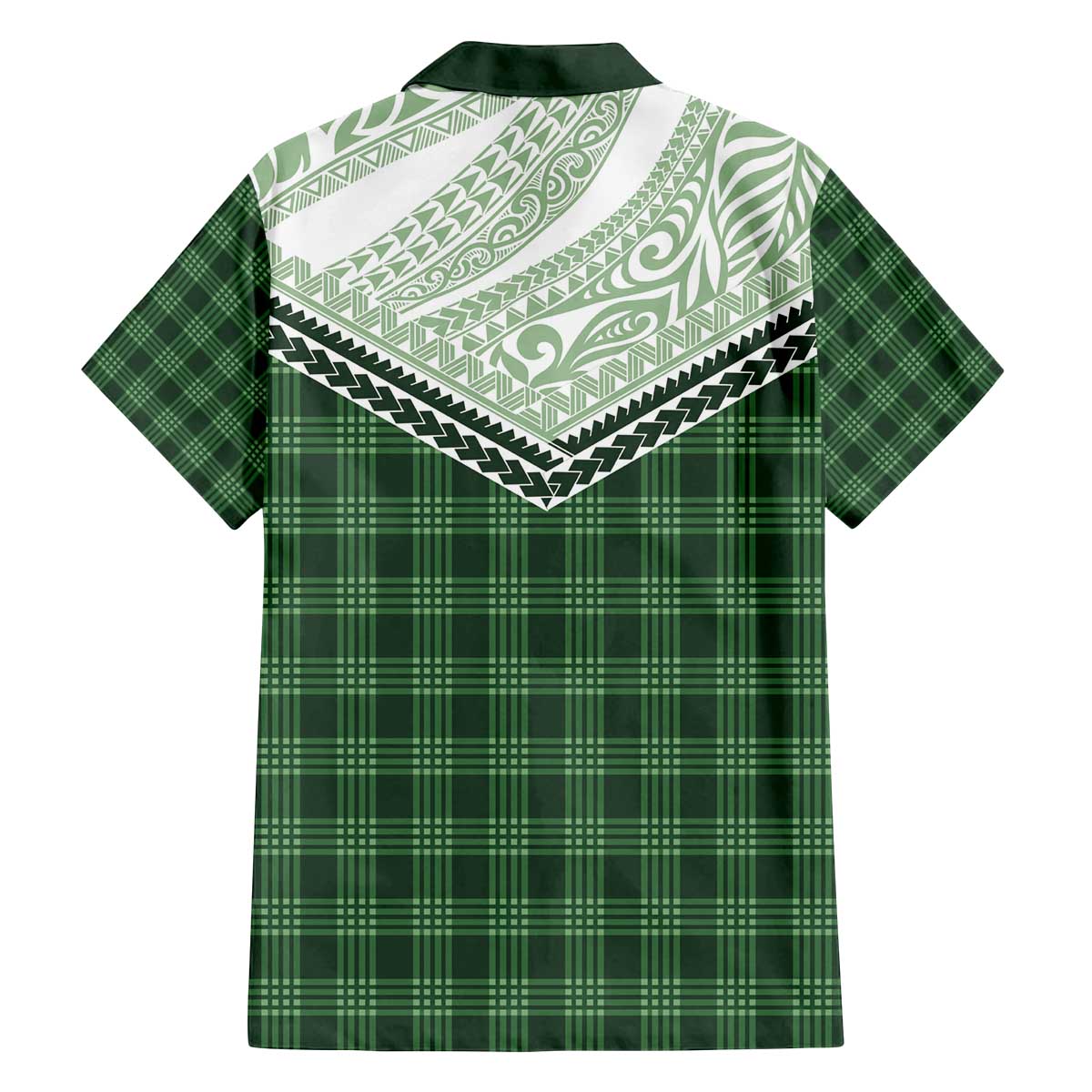 Aloha Hawaii Cowboys Paniolo Family Matching Off The Shoulder Long Sleeve Dress and Hawaiian Shirt Forest Green Palaka - Polynesian Pride