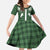 Aloha Hawaii Cowboys Paniolo Family Matching Short Sleeve Bodycon Dress and Hawaiian Shirt Forest Green Palaka - Polynesian Pride