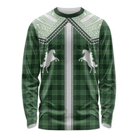 Aloha Hawaii Cowboys Paniolo Long Sleeve Shirt Forest Green Palaka - Polynesian Pride