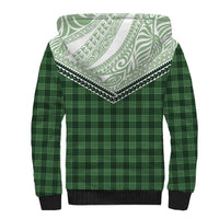 Aloha Hawaii Cowboys Paniolo Sherpa Hoodie Forest Green Palaka LT7 - Polynesian Pride